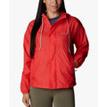 Columbia Womens Flash Challenger Windbreaker Jacket Small Red Hooded NWT