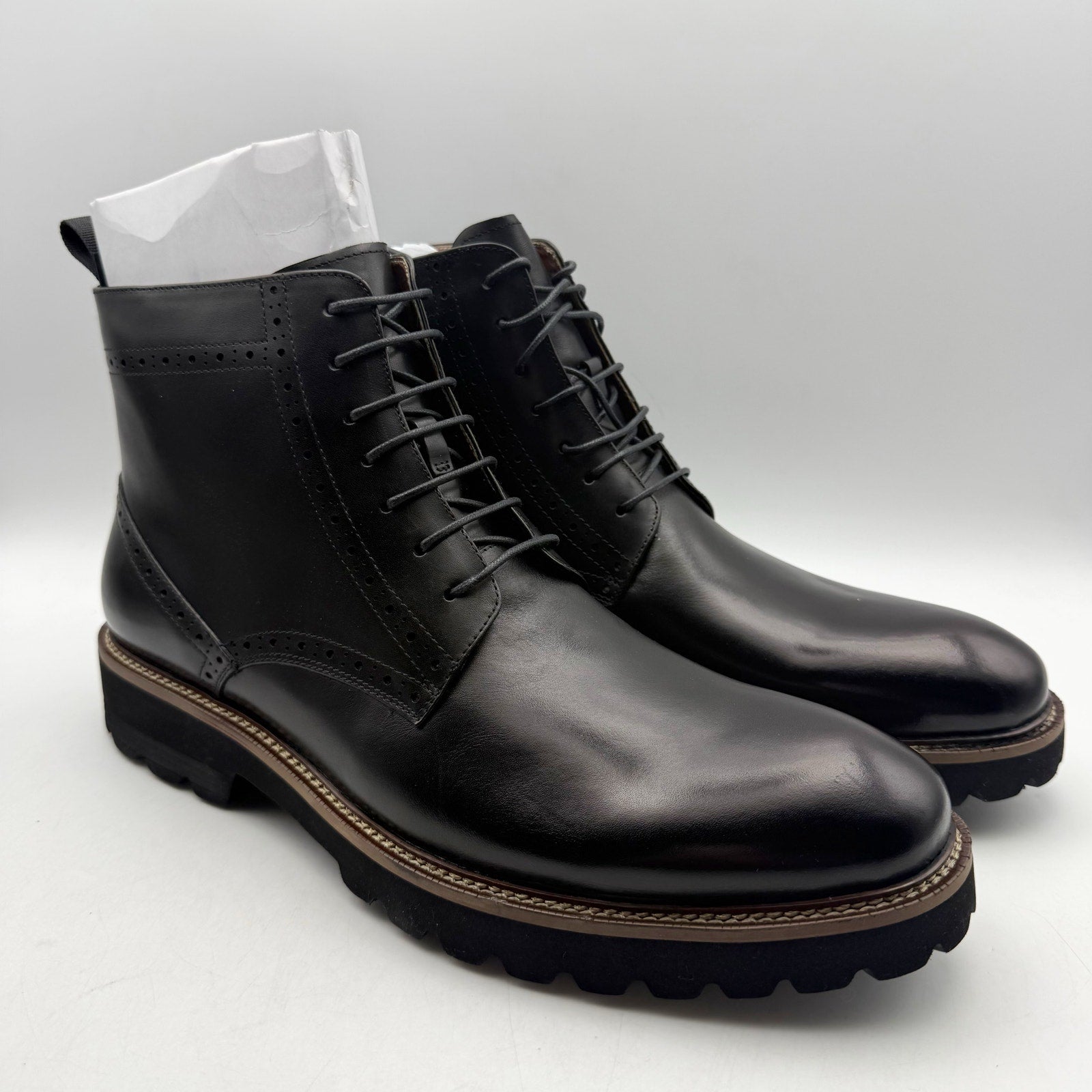 Vintage Foundry Co. Mens Blade Ankle Boots US 11 EU 44 Black Leather NIB