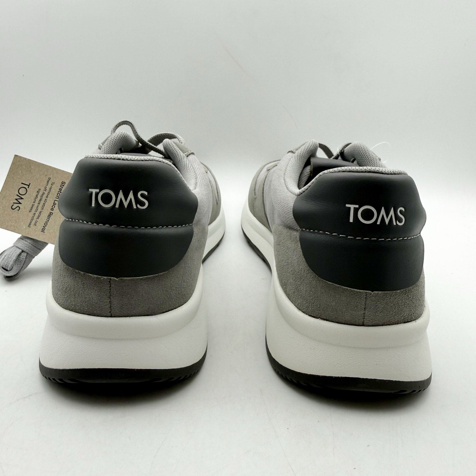 Toms Mens Travel Lite Retro Sneakers US 10 EU 43 Grey Suede NIB