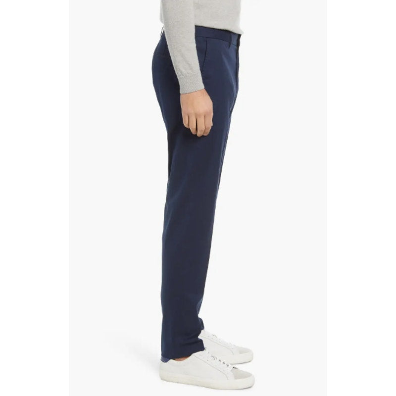 NORDSTROM Men's Slim Fit Performance Chinos 38x30 Navy Blue CoolMax NWT
