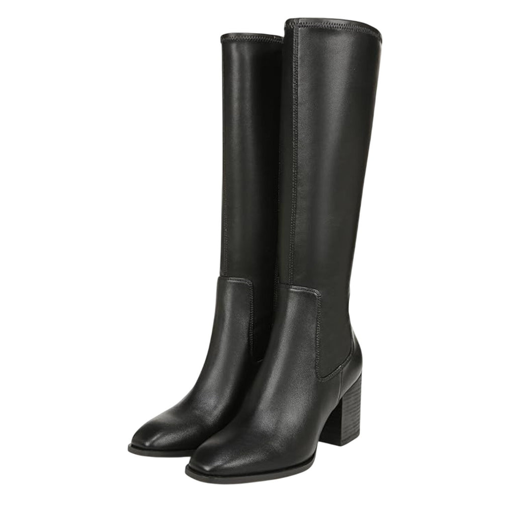 Vionic Womens Inessa Knee High Boots Size 5 EU 35 Black Vegan Leather WR NIB