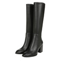 Vionic Womens Inessa Knee High Boots Size 5 EU 35 Black Vegan Leather WR NIB