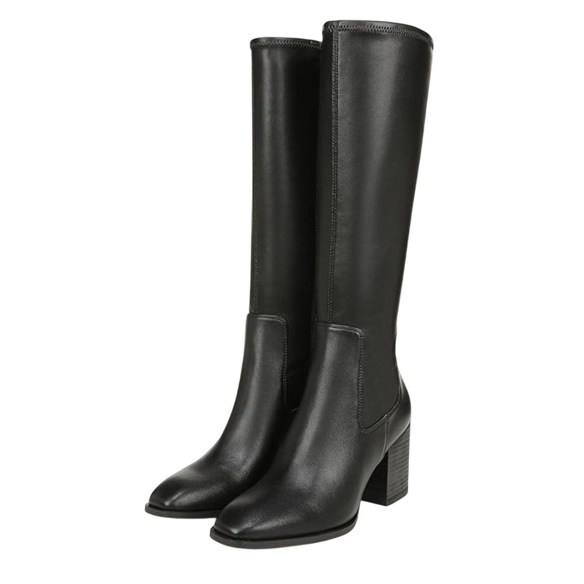 Vionic Womens Inessa Knee High Boots Size 5 EU 35 Black Vegan Leather WR NIB