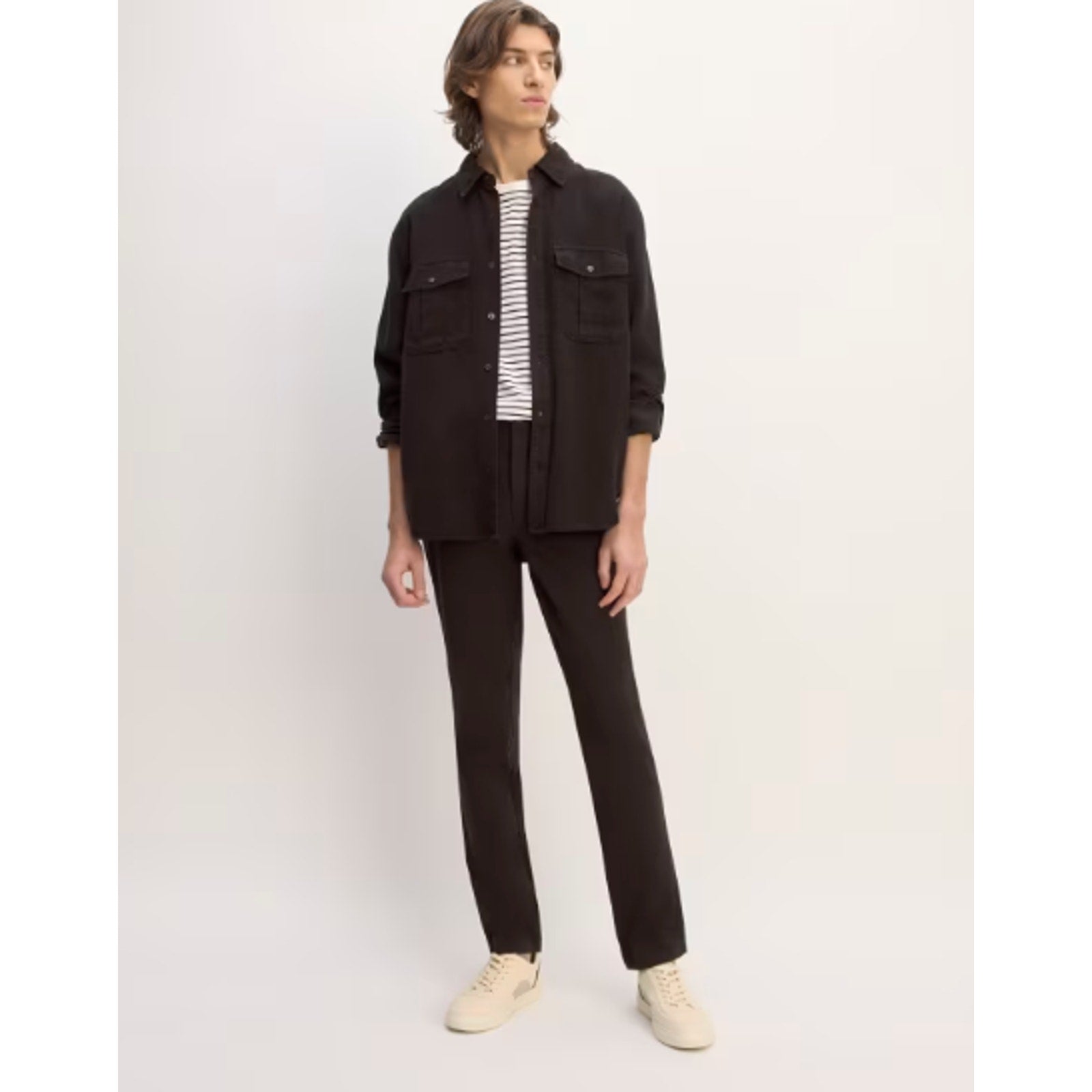 Everlane Uniform Men's Performance Chino Pants 28 X 30 Black Flat Front NWT