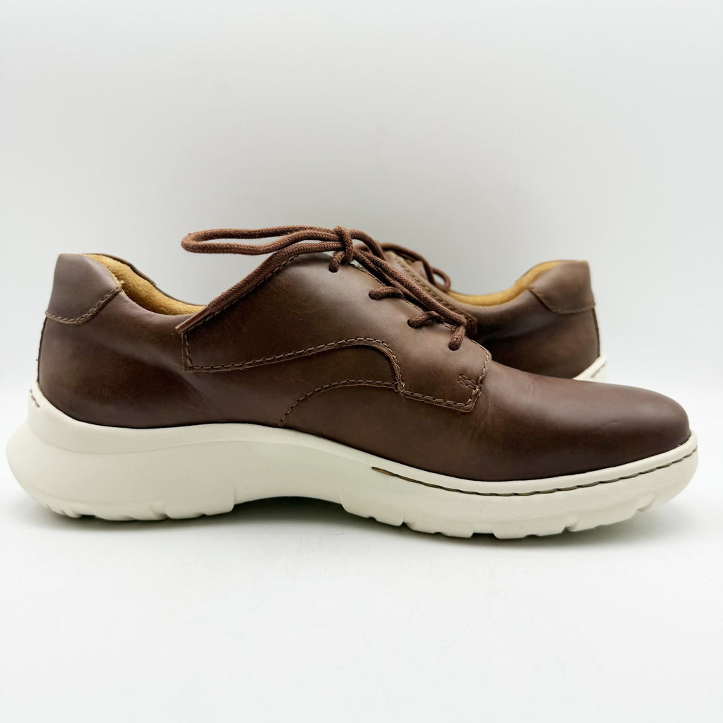 Born Mens Cornell Casual Sneakers Size 9.5 Brown Full Grain Leather Lace Up NIB