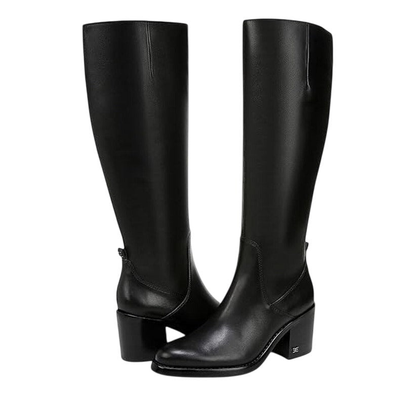 Sam Edelman Womens Soyer Knee High Boots US 8.5 M EU 39 Black Leather NIB