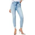 Good American Good Waist Crop Jeans Size 6 28x25 Blue Skinny Leg Raw Hem NWT