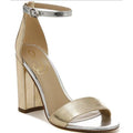 SAM EDELMAN Women's Yaro Dress Sandals Size 10.5 Gold Leather Blocked Heel NWOB