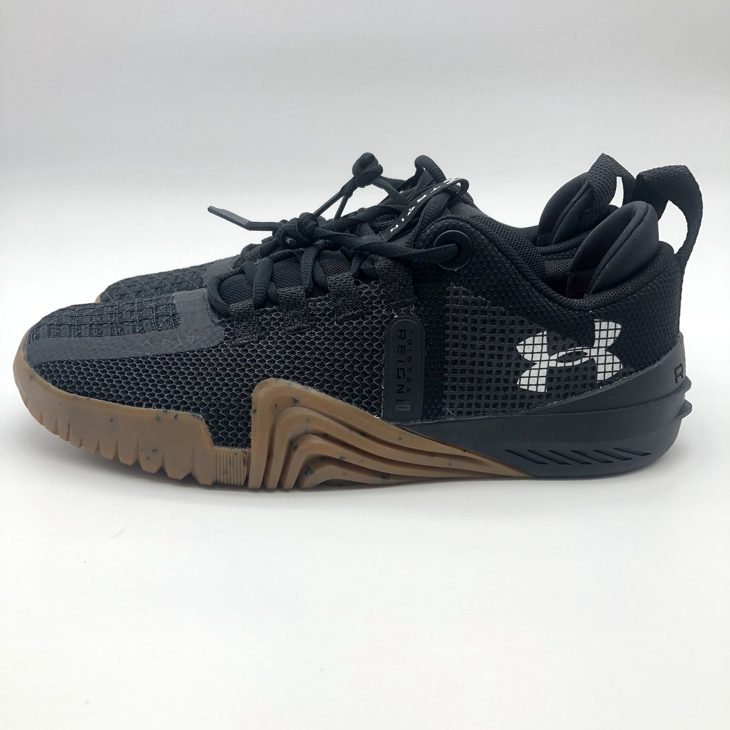 Under Armour Mens Reign 6 Cross Training Shoes Size 8.5 Black Athletic NIB