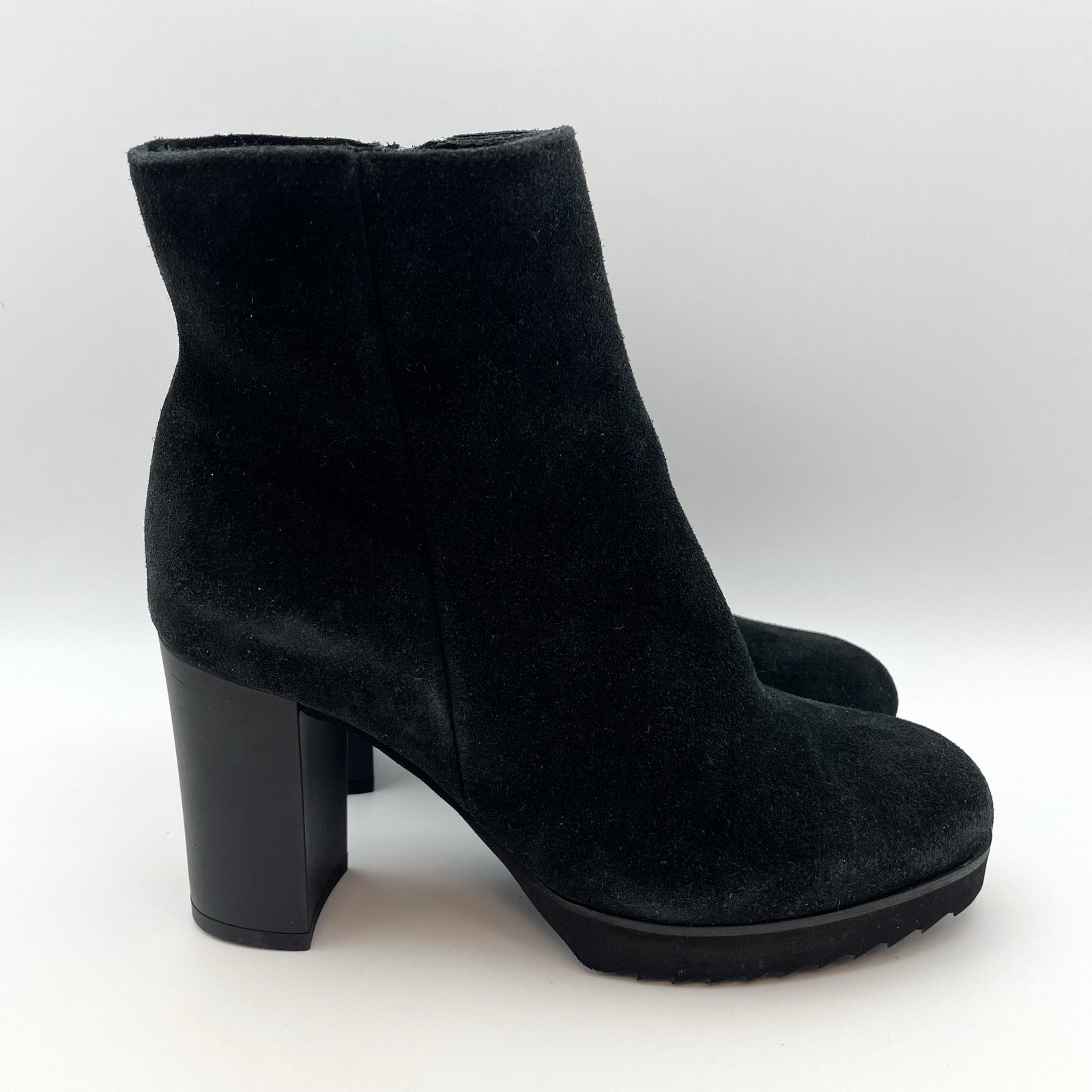 La Canadienne Womens Myranda Ankle Boot US 5 Black Suede Water-Resistant NWOB