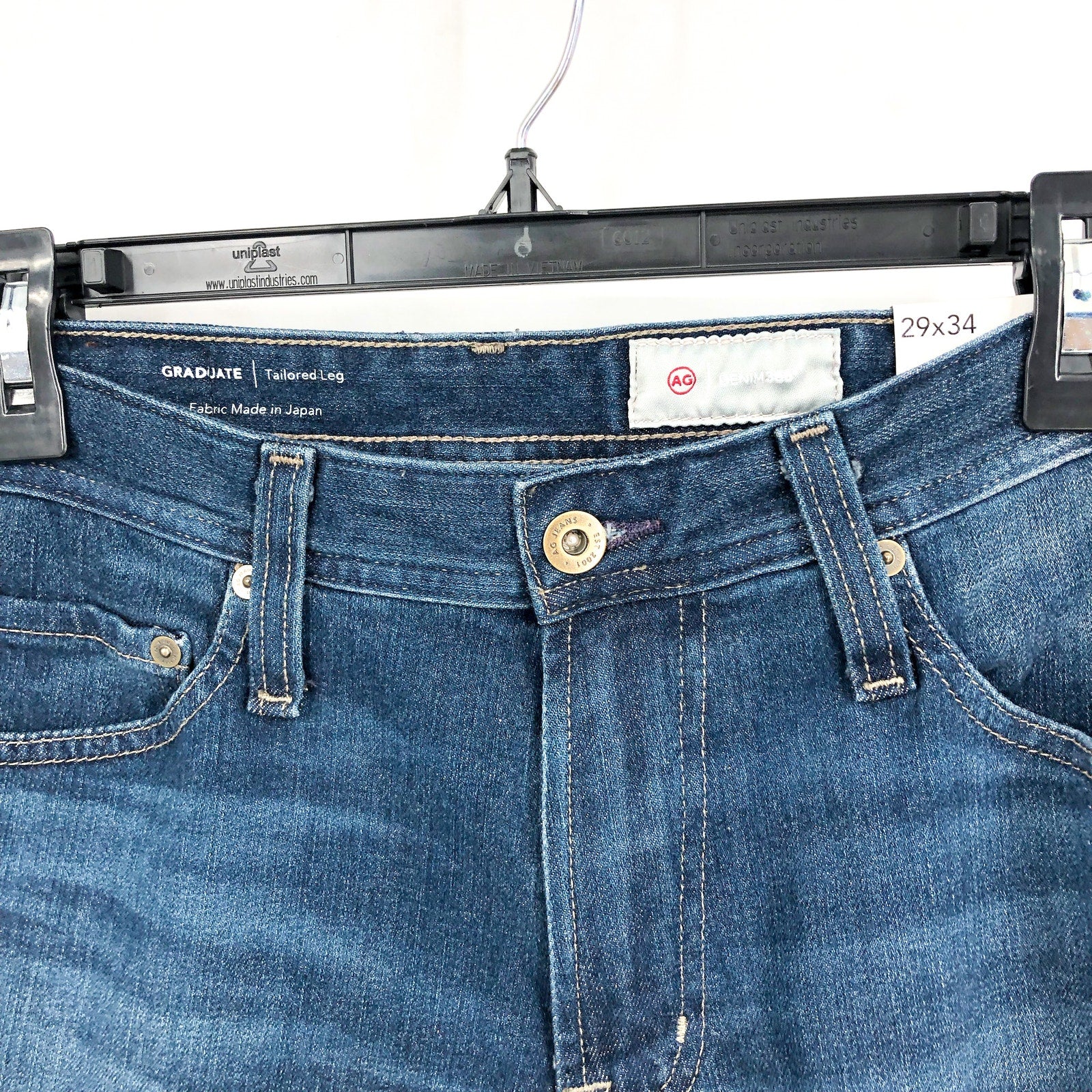 AG ADRIANO GOLDSCHMIED Men's Graduate Tailored Jeans 29x34 Blue Years Porter NWT