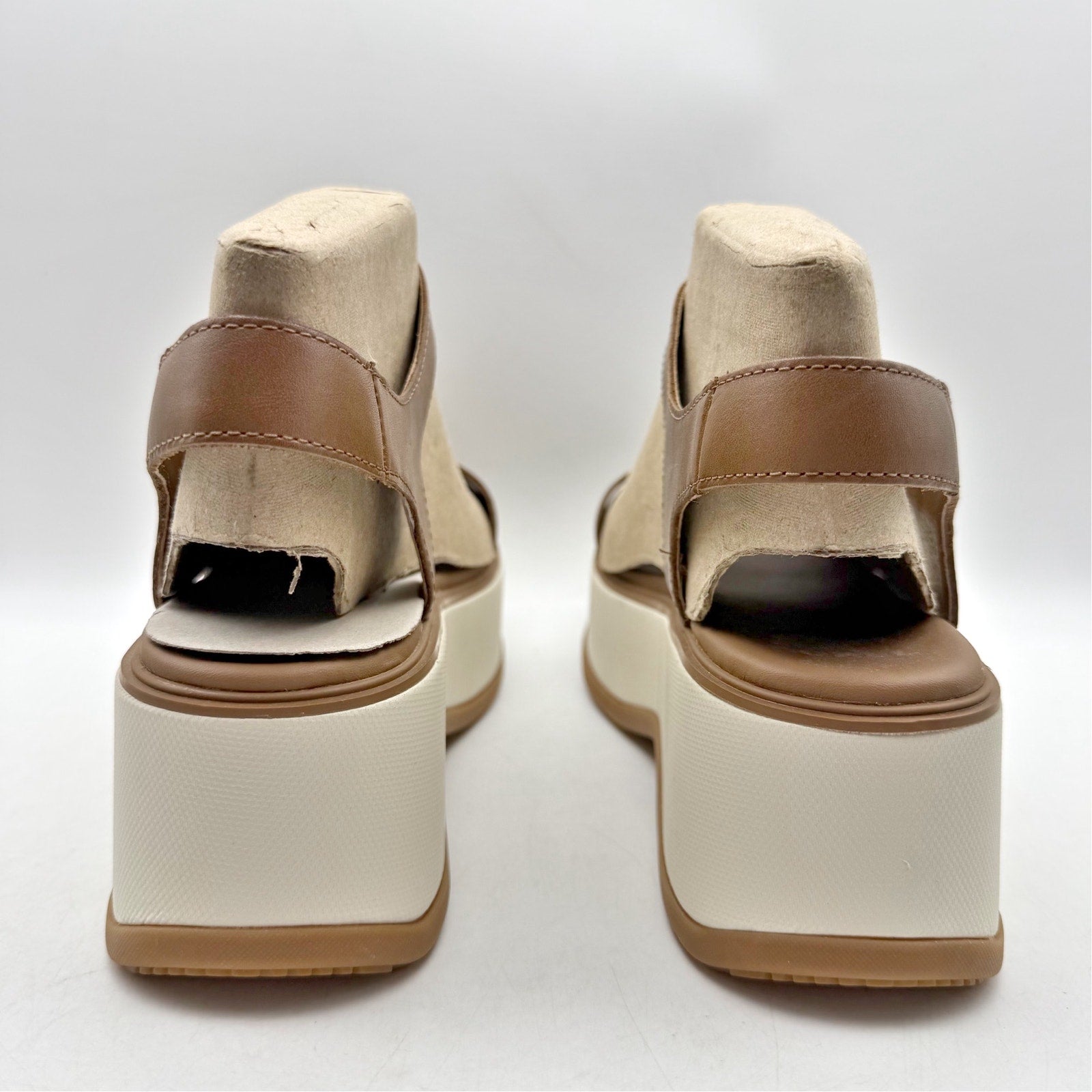 Sorel Womens Dayspring Platform Sandals US 10 EU 41 Brown Leather NWOB
