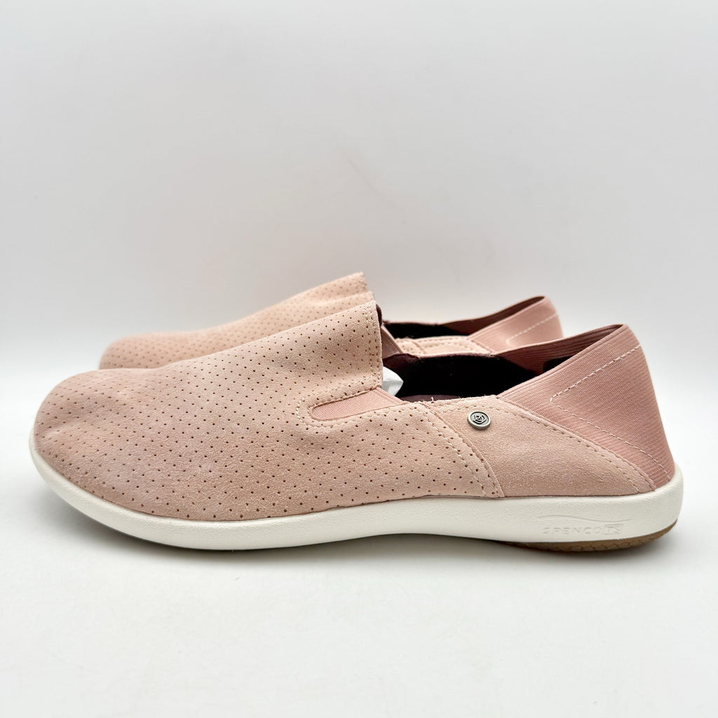 Spenco Waco Womens Siesta Convertible Slip On Shoes Size 9.5 Wide Pink Suede NIB