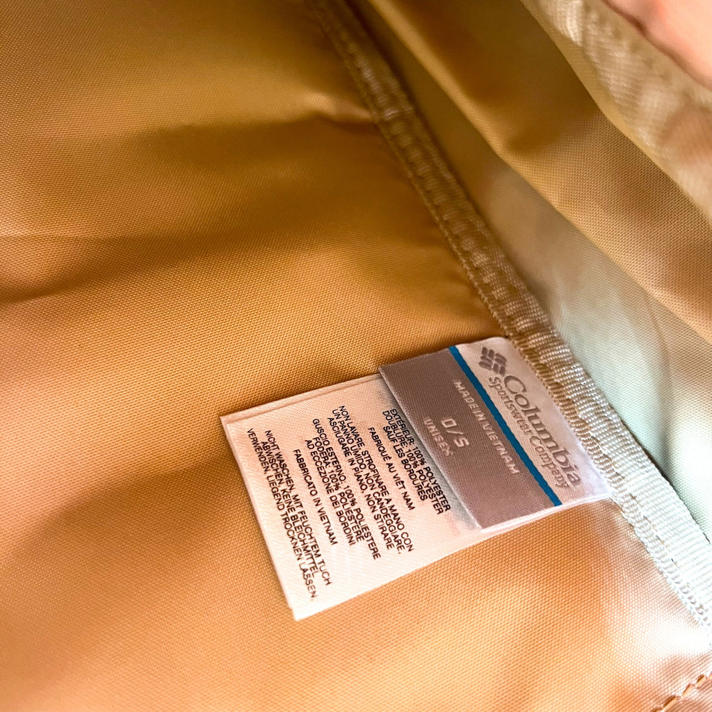 COLUMBIA Trail Traveler 28L Rucksack Backpack One Size Tan Canoe River Blue NWT