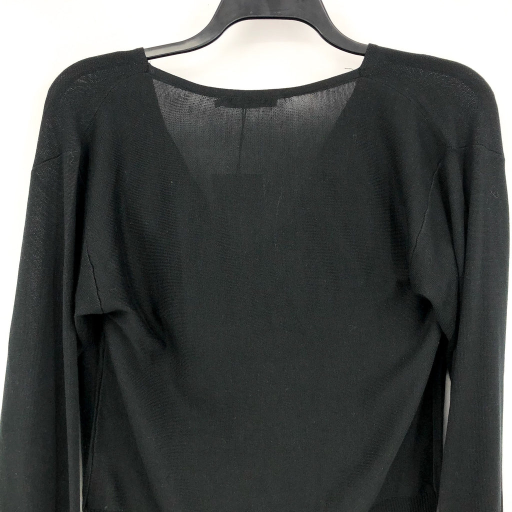 M.M LAFLEUR Women's Monica Top XL Black Silk Jersey Long Sleeve Blouse NWT