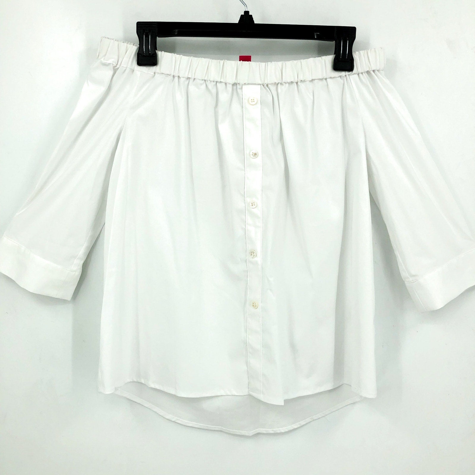 VINCE CAMUTO Women's Off Shoulder Pacific Breeze Top XS Ultra White NWT