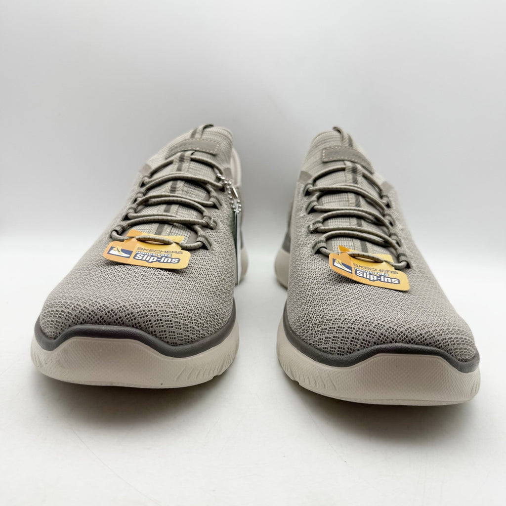 Skechers Mens Summits Slip-Ins Sneakers US 13 EU 47.5 Taupe Grey NWT