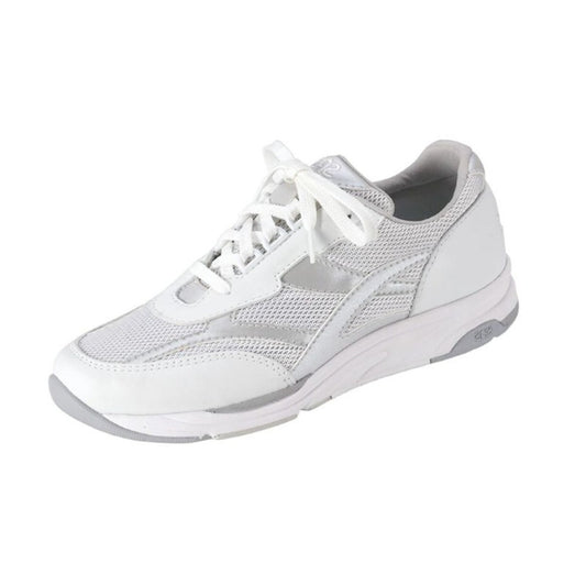 SAS Womens Tour Mesh Comfort Walking Sneaker US 11 Narrow Silver Leather NIB