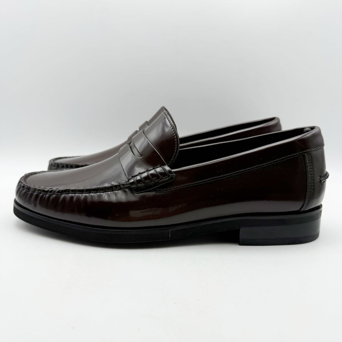 Florsheim Mens Berkley Flex Penny Loafer Size 11.5 Burgundy Brown Leather NWOB