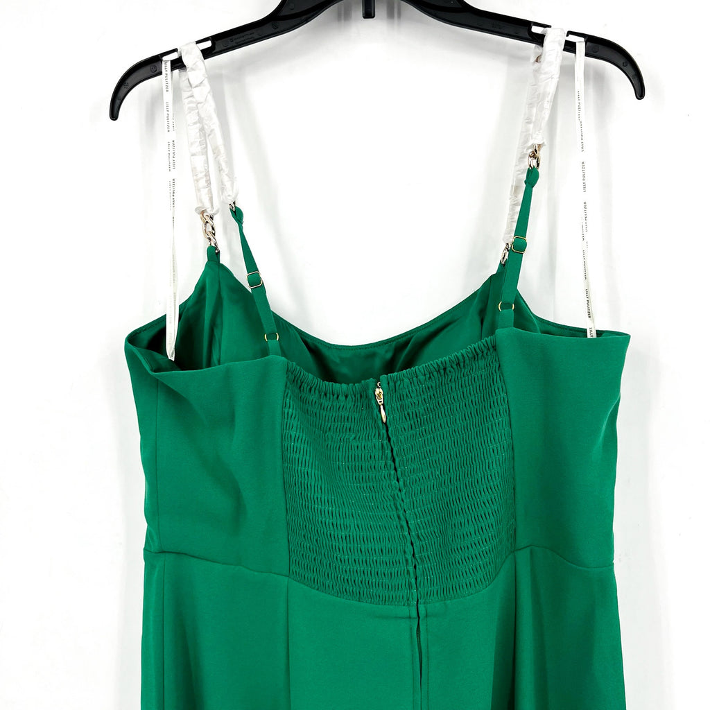 LILLY PULITZER Women's Zemira Sleeveless Jumpsuit Size 16 Green Fiddle Leaf NWT