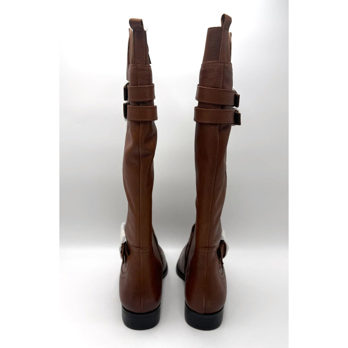 Naturalizer Womens Jessie Knee High Riding Boots Size 7 Wide Brown Cinnamon NIB