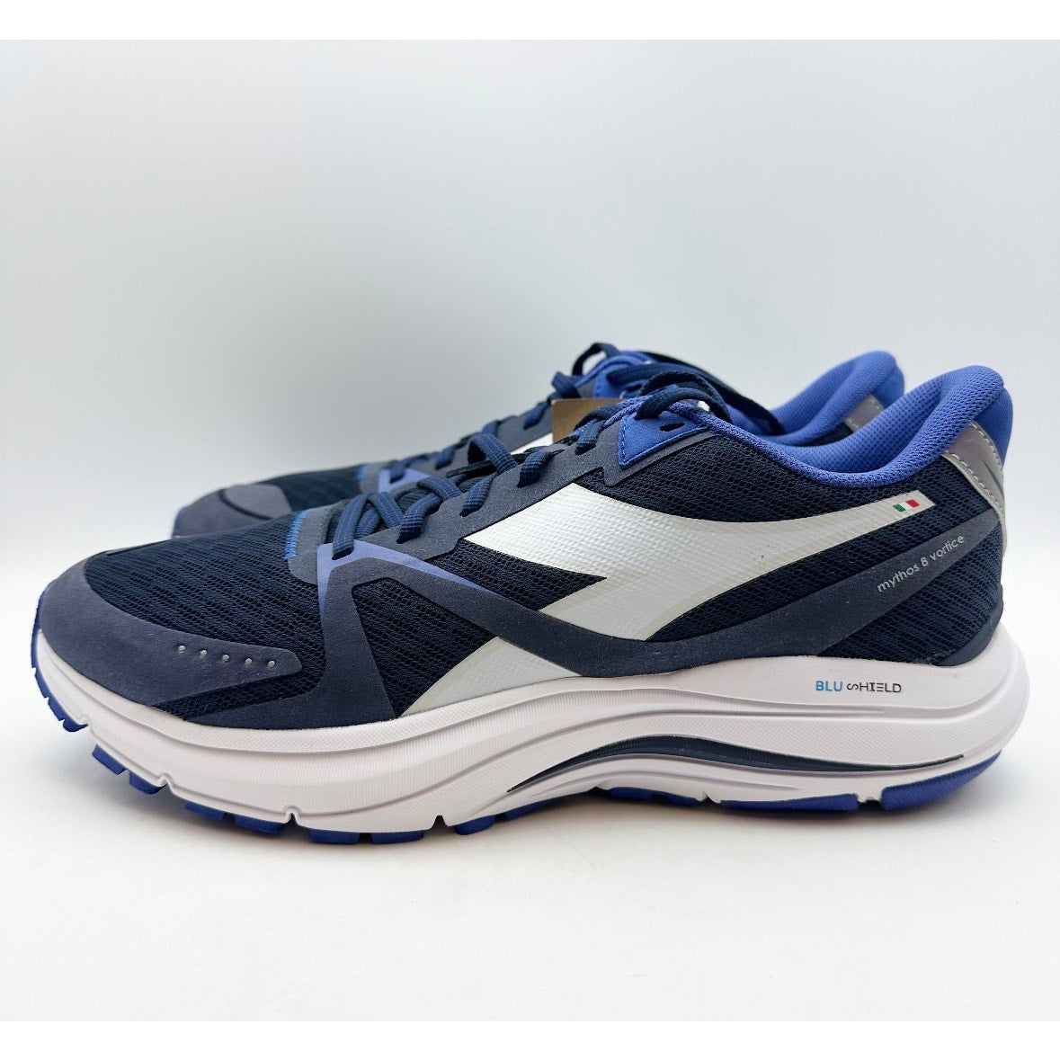 Diadora Men's Mythos Vortice 8 Sneaker Size 10 EU 43 Blue White NWOB