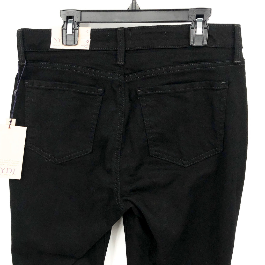NYDJ Women's Ami Skinny Jeans Size 6 Black High Rise Lift Tuck Technology NWT