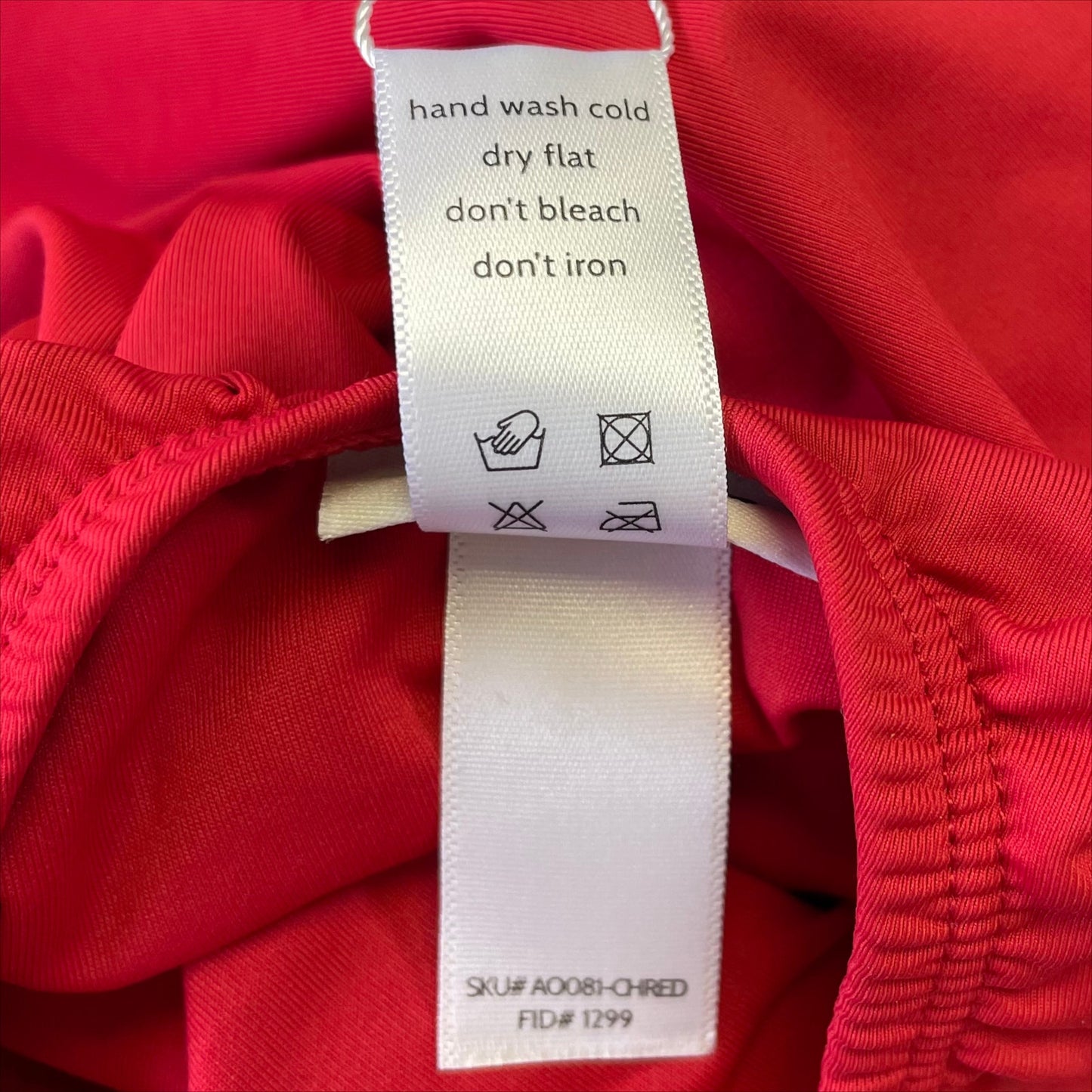 Andie Swim Womens The Bali One Piece Swimsuit Medium Tall Red Plunge