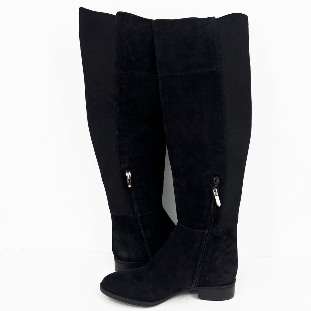 Sam Edelman Womens Pam Over the Knee Boots Size 7.5 EU 37.5 Black Suede NWOB