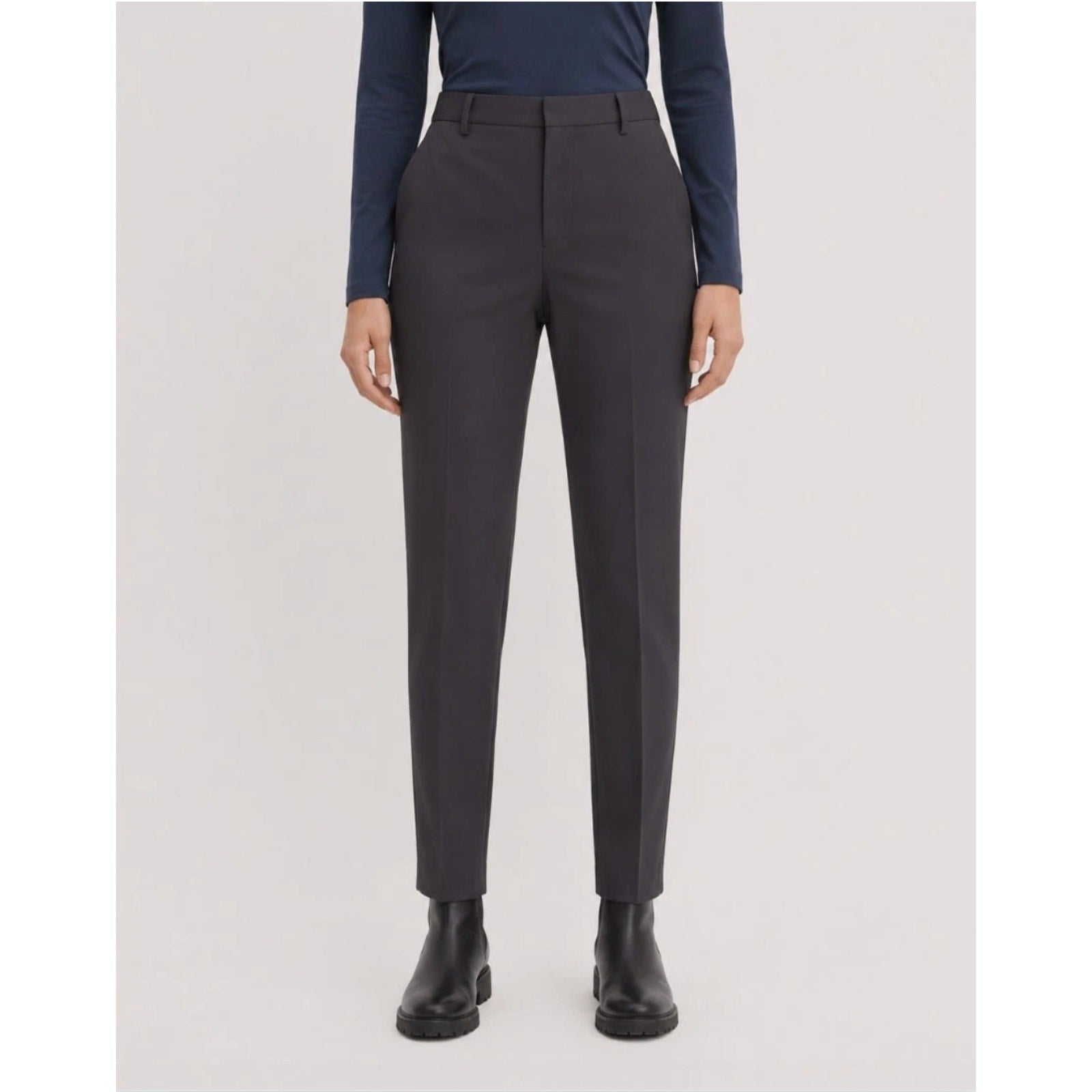 EVERLANE Men's The Italian Wool Trouser Pants 30x30 Dark Grey Flat Front NWT
