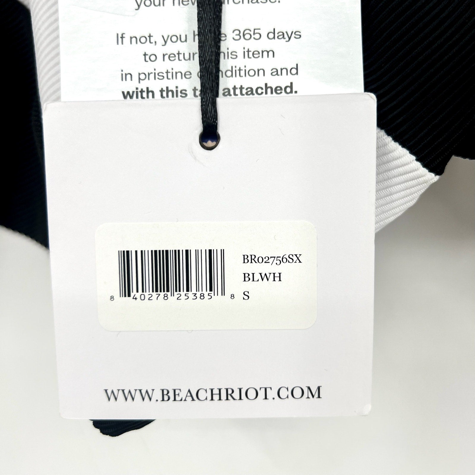 BEACH RIOT Women's Joyce One Shoulder One Piece Swimsuit Small Black White NWT