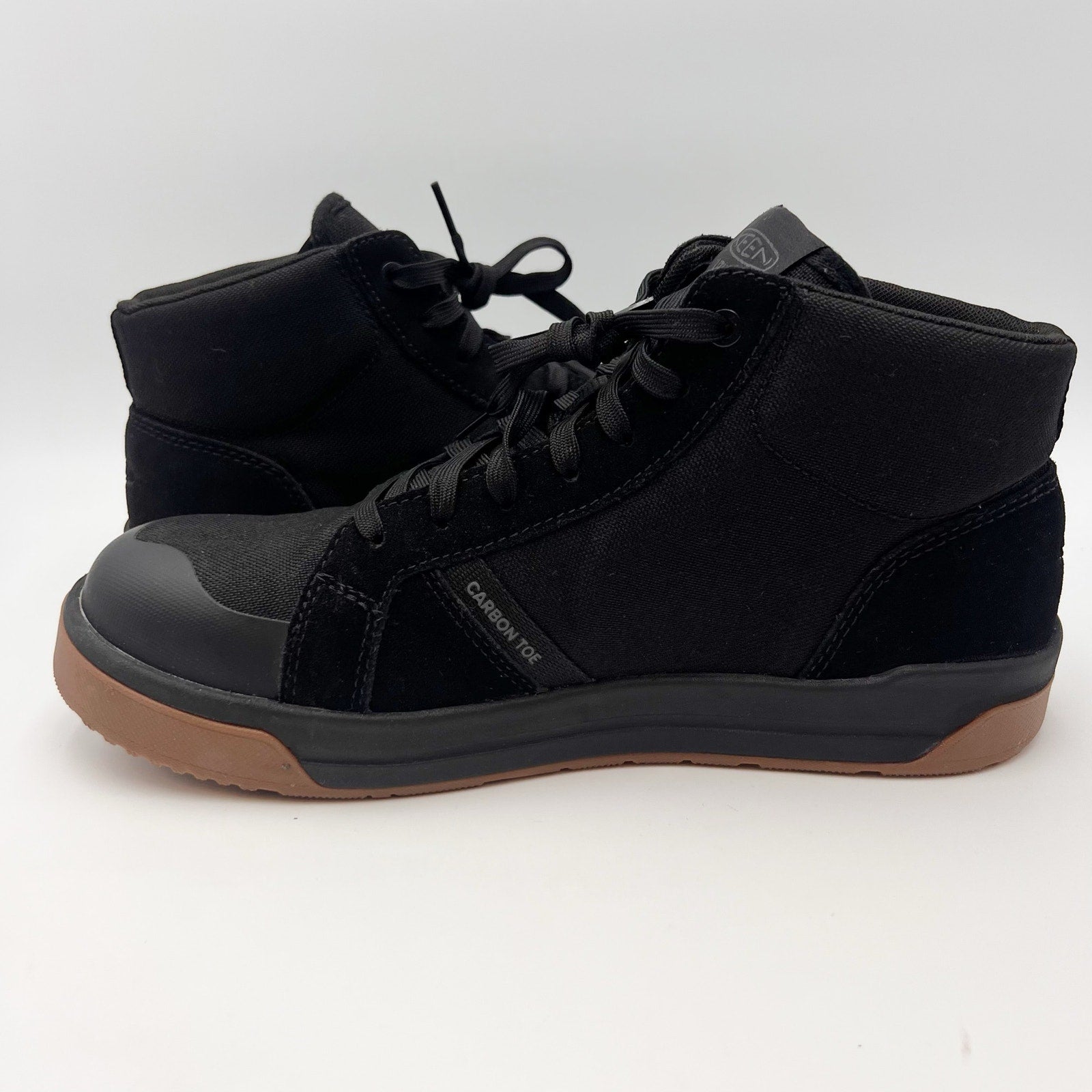 Keen Utility Mens Kenton Mid Work Shoes Size 10 WIDE Black Composite Toe SR NIB