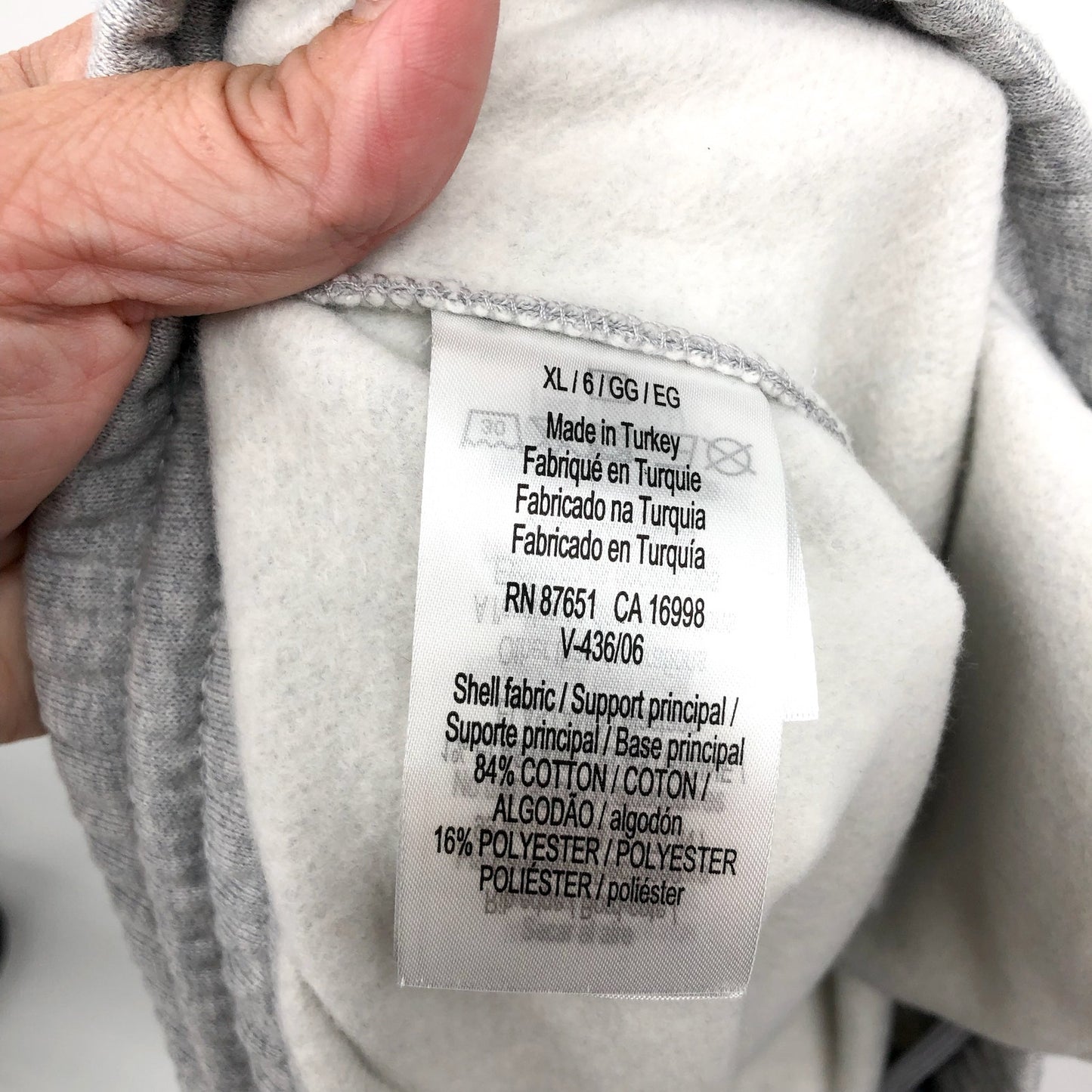 LACOSTE Men's Core Fleece Tapered Fit Joggers Size 6 XL Grey Elastic Waist NWT