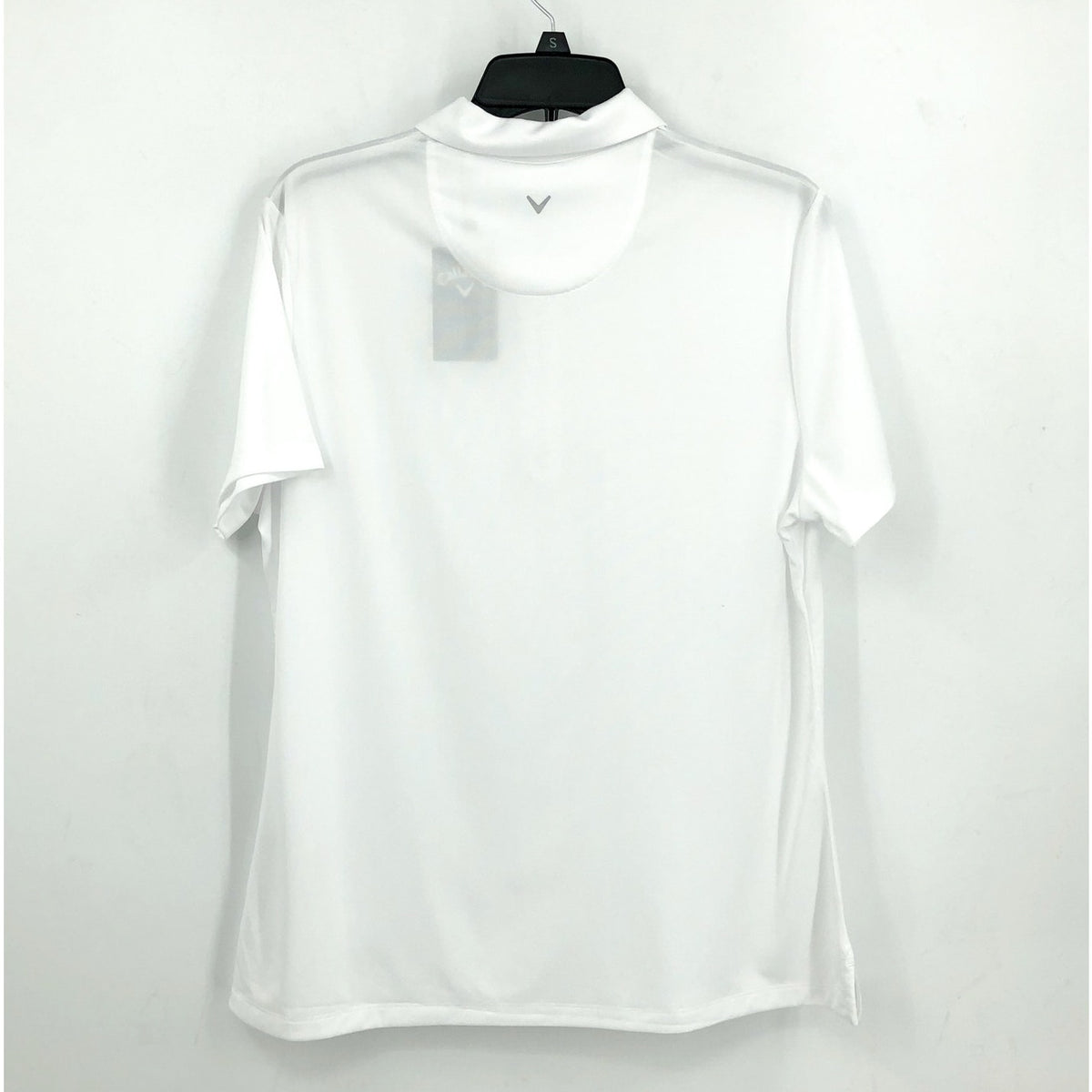 CALLAWAY Quarter Zip Short Sleeve Heather Golf Polo Shirt XL Brillant White NWT