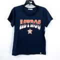 47 BRAND Womens Houston Astros Undertone Frankie T-shirt Medium Atlas Blue NWT
