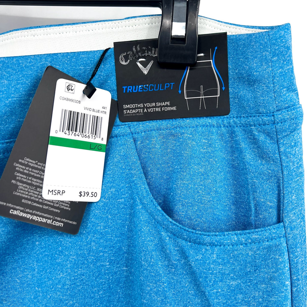 CALLAWAY Women's Opti Dri TrueSculpt Golf Skort Large Vivid Blue Heather NWT