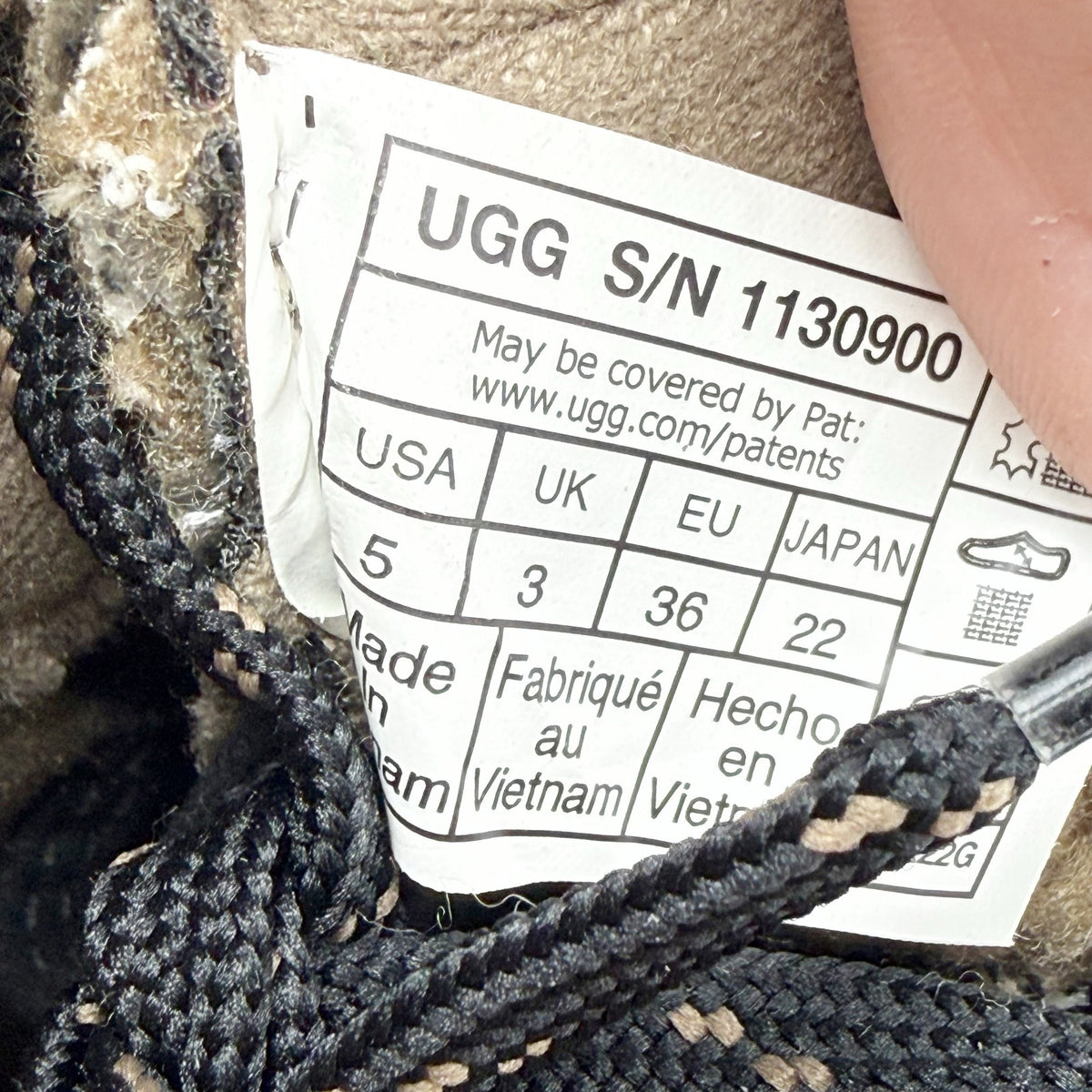UGG Womens Lakesider Tall Winter Boots Size 5 EU 36 Black Suede Waterproof NWOB