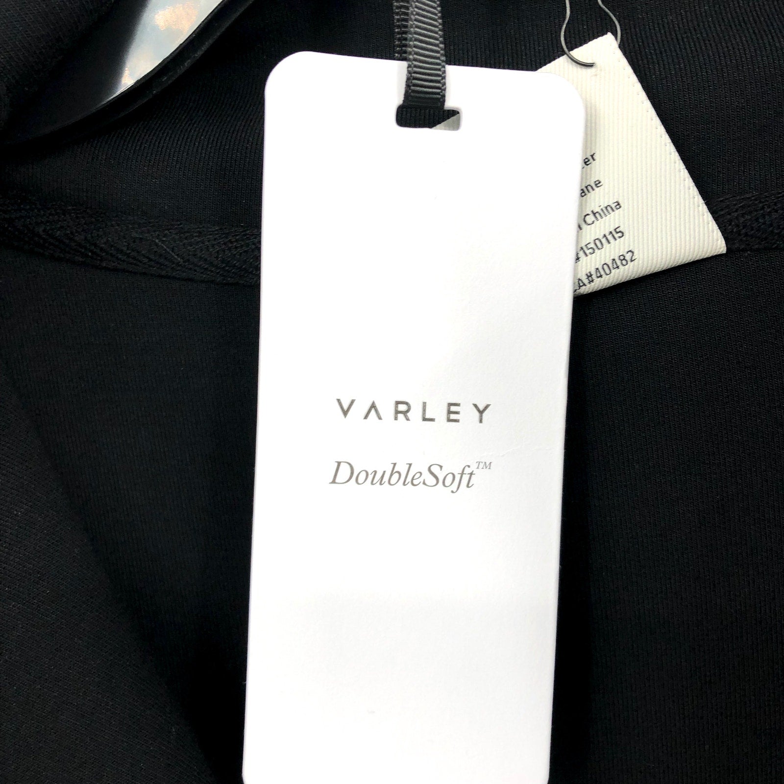VARLEY Women's Hawley Half Zip Sweatshirt Small Black DoubleSoft NWT