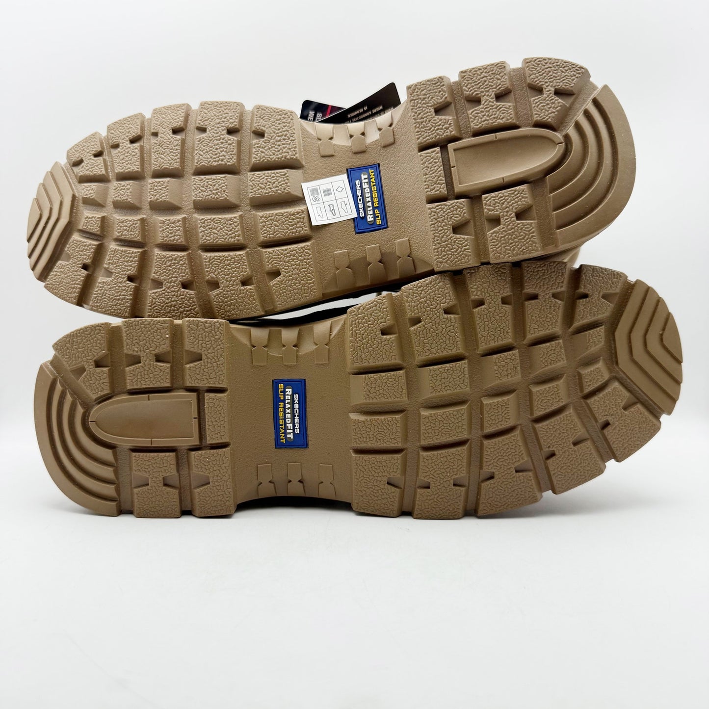 Skechers Mens Work Wascana Millit WP Boots US 15 Tan Leather Relaxed Fit NIB