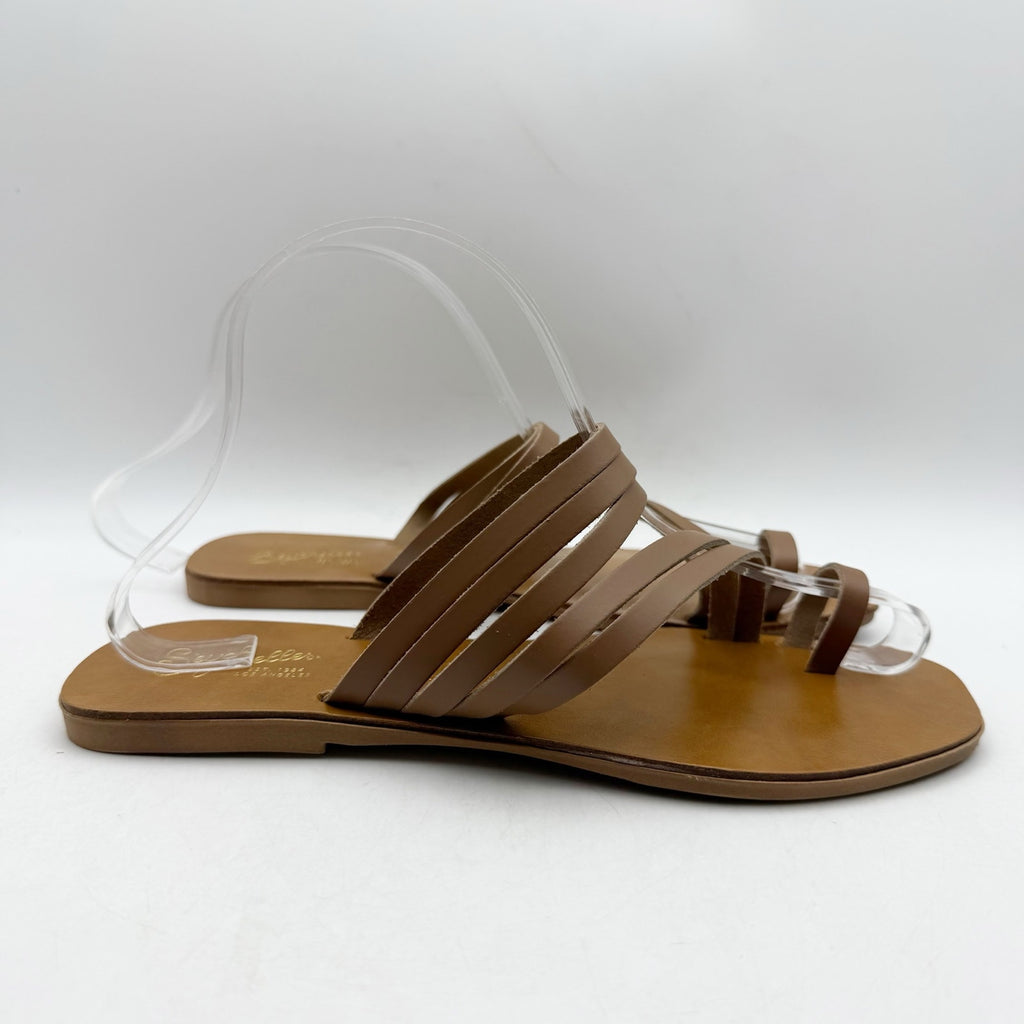 Seychelles Womens Summer Rain Sandals US 7 EU 38 Brown Leather NWOB