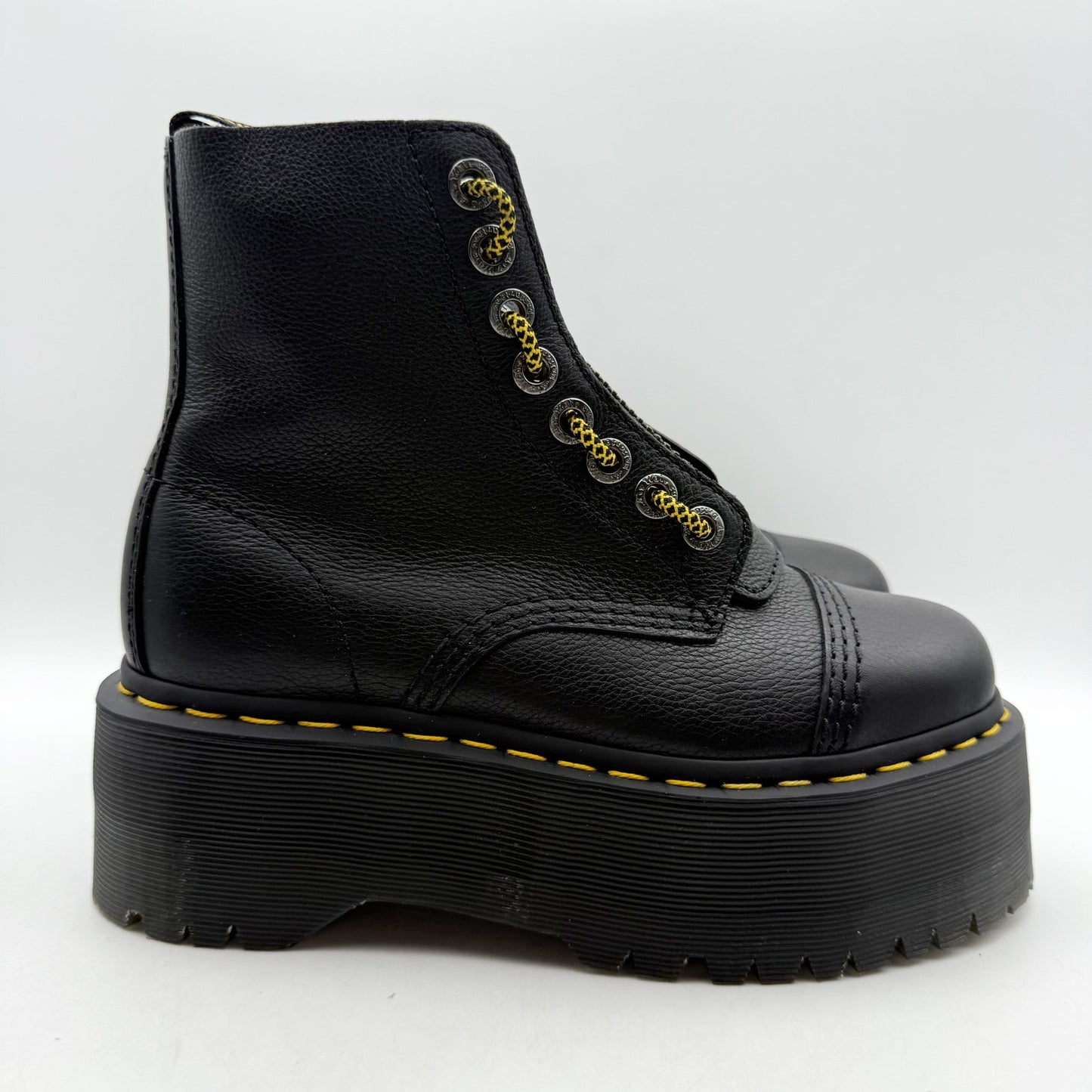 Dr. Martens Womens Sinclair Max Ankle Boots EU 37 US 6 Black Leather NWOB