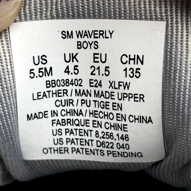 Stride Rite Boys SM Waverly Sneakers Size 5.5  Toddler Shoes Black White NIB