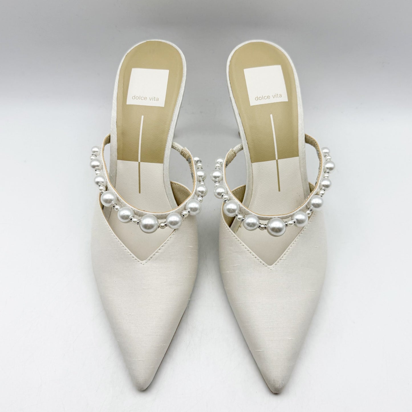 Dolce Vita Womens Kanika High Heel Pump US 7.5 M White Pointed Toe NIB