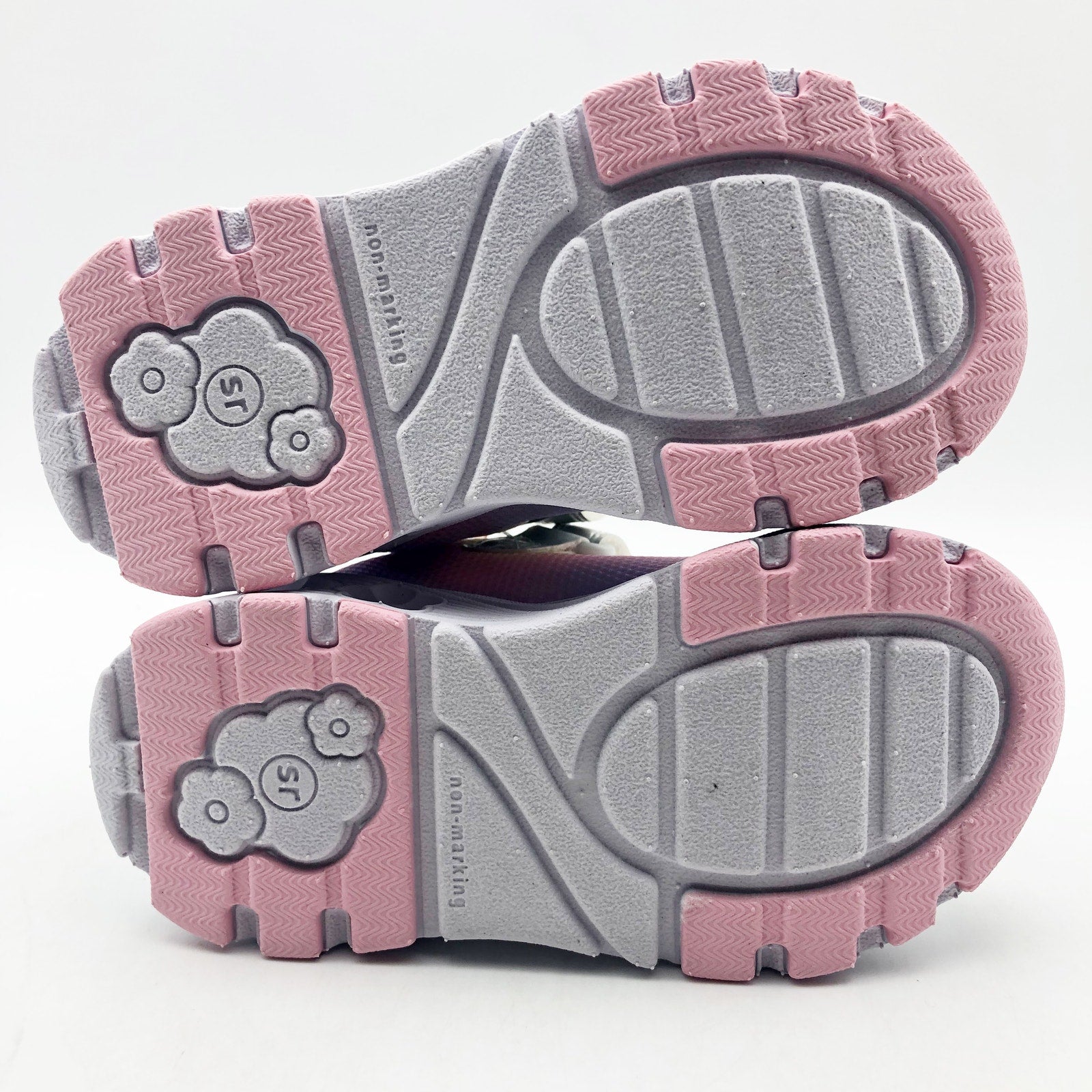 Stride Rite Girls SR Lighted Glimmer Sneaker 2.0 Size 3 WIDE Pink Kid Shoes NIB