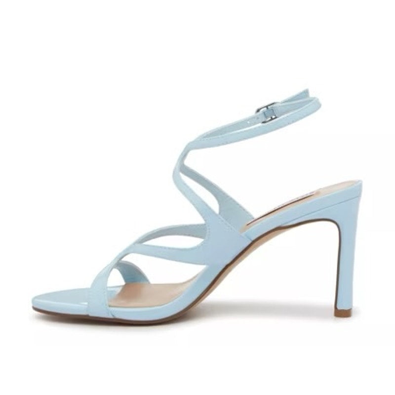 Steve Madden Womens Gracia Heel Sandals Size 7 M Blue Vegan Leather NIB