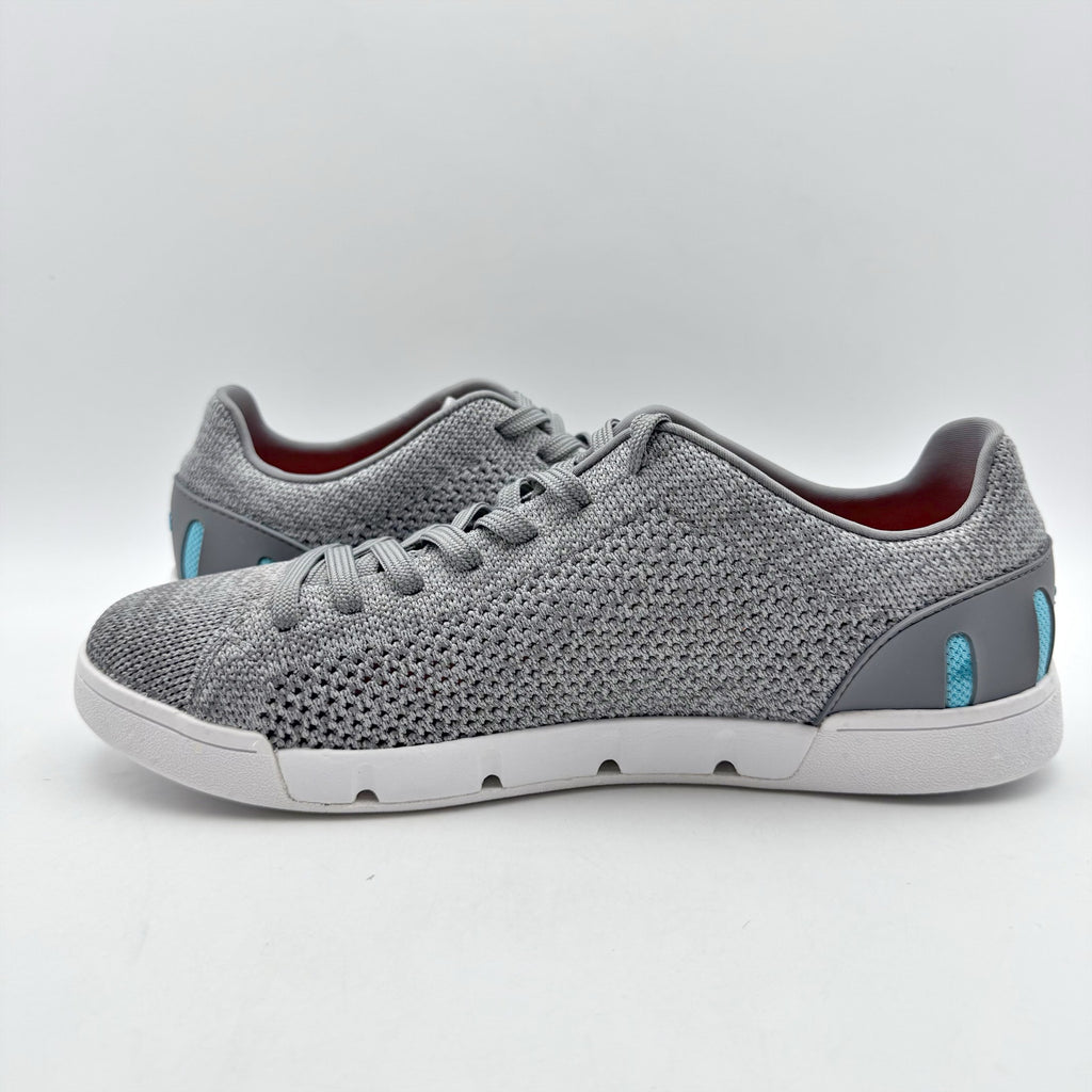 SWIMS Mens Tennis Knit 2.0 Casual Sneakers Size 8 EU 41 Grey Knit NWOB