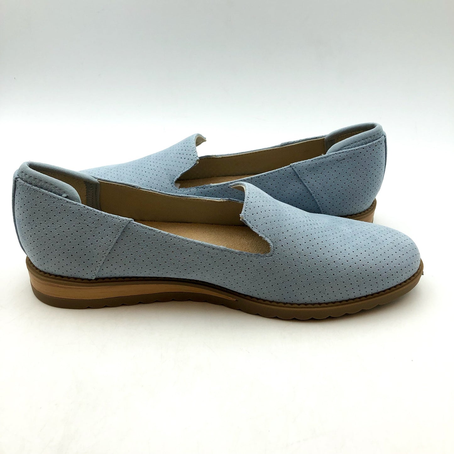 Dr. Scholls Womens Jetset Slip On Loafer US 7 M EU 37 Summer Blue Fabric NIB