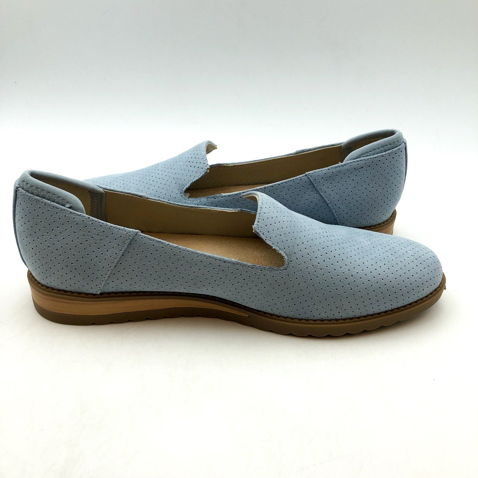 Dr. Scholls Womens Jetset Slip On Loafers US 7 EU 37 Summer Blue Comfort NIB
