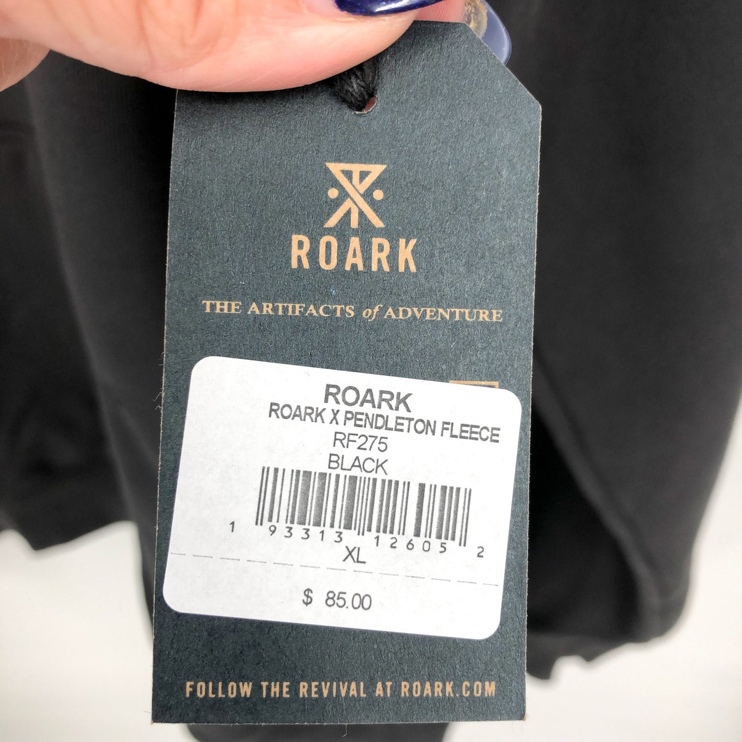 ROARK X PENDLETON Bison Graphic Hoodie Sweatshirt XL Black NWT