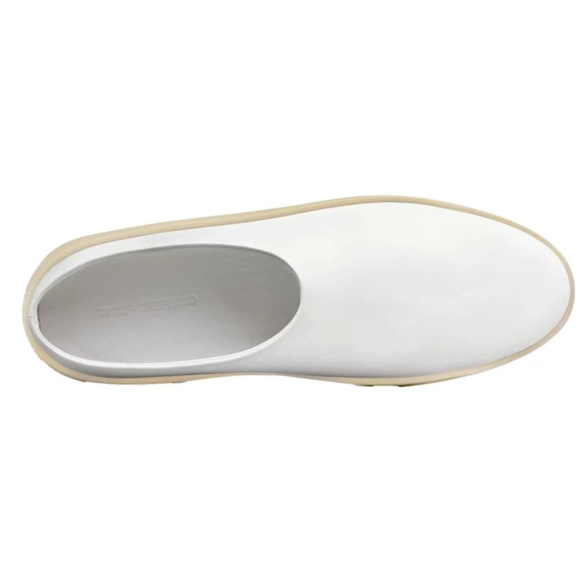 Wolf & Shepherd Cruise Mule Slip On Shoes Mens 5.5 Womens 7 White Leather NIB